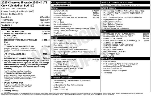 Used 2025 Chevrolet Silverado 2500 LTZ w/ LTZ Plus Package AWD/4WD image 24