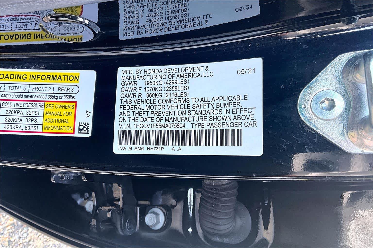 Used 2021 Honda Accord EX-L image 34