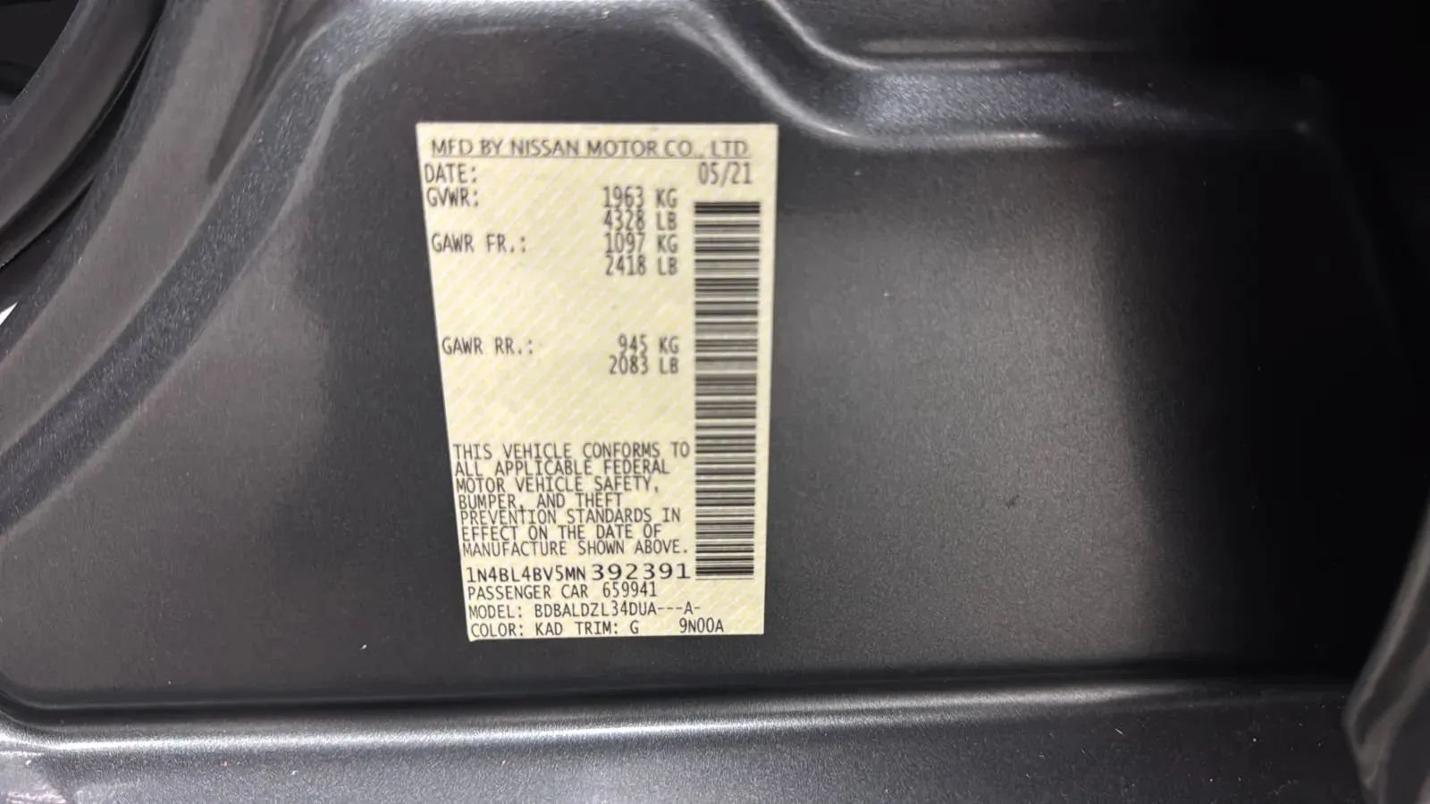 Used 2021 Nissan Altima 2.5 S FWD image 24