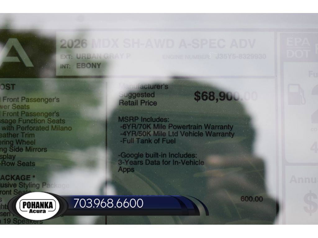 New 2026 Acura MDX A-Spec AWD/4WD image 40