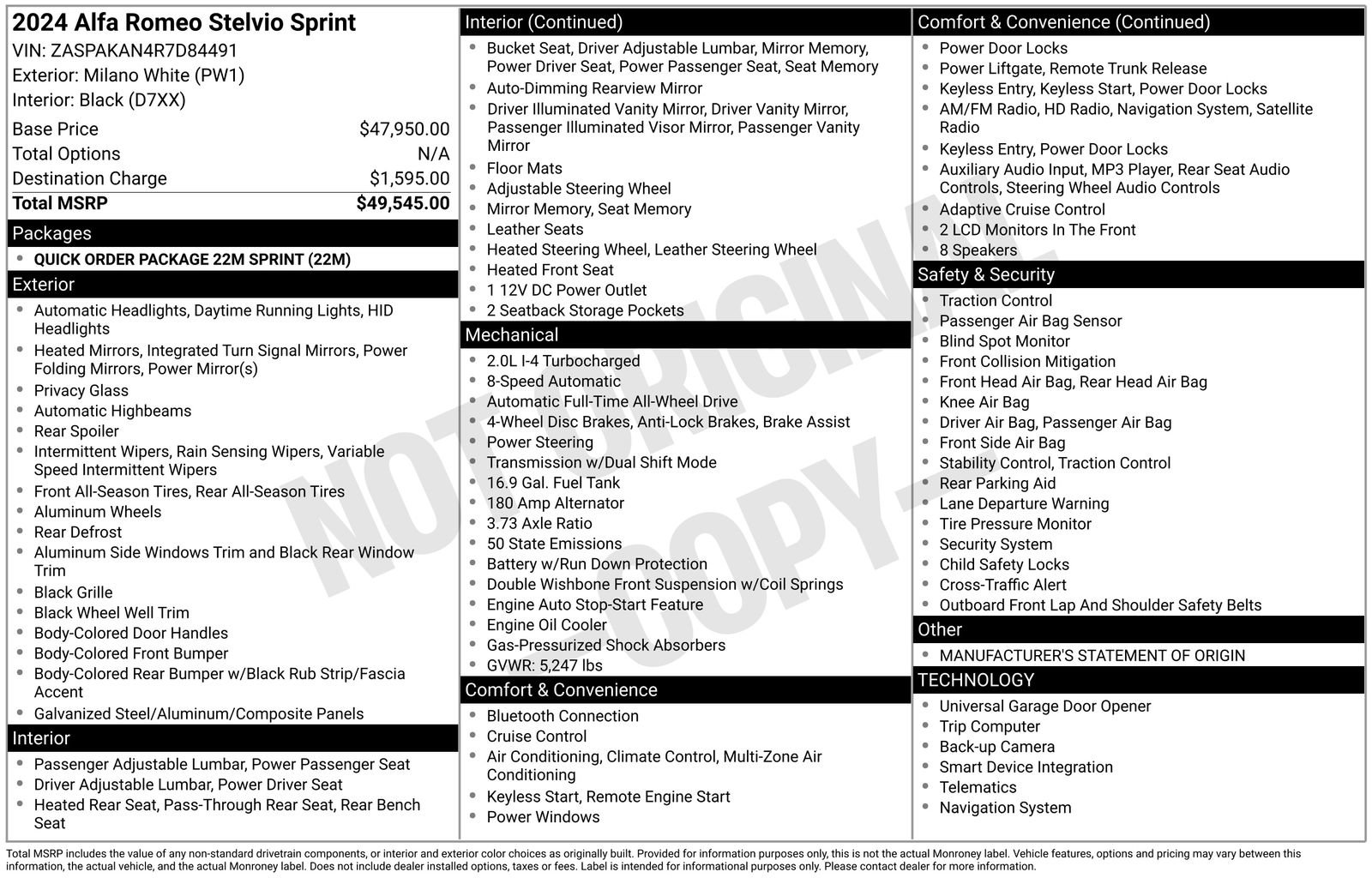 Used 2024 Alfa Romeo Stelvio Sprint image 20