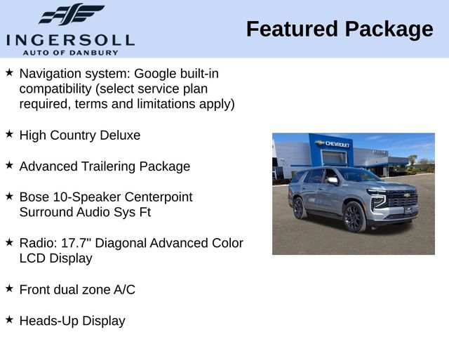 Used 2025 Chevrolet Tahoe High Country w/ LPO, Illumination Package image 8