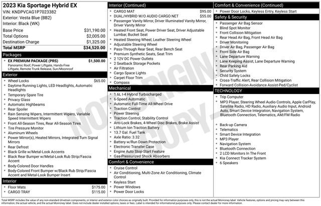 Used 2023 Kia Sportage EX w/ EX Premium Package AWD/4WD image 28