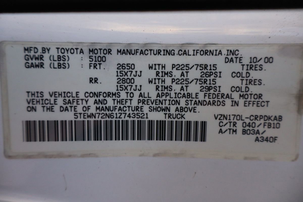Used 2001 Toyota Tacoma 4x4 Xtracab V6 image 39