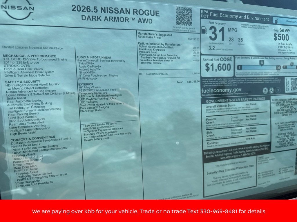 New 2026 Nissan Rogue Dark Armor AWD/4WD image 43