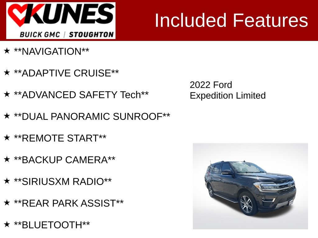 Used 2022 Ford Expedition Limited AWD/4WD image 2