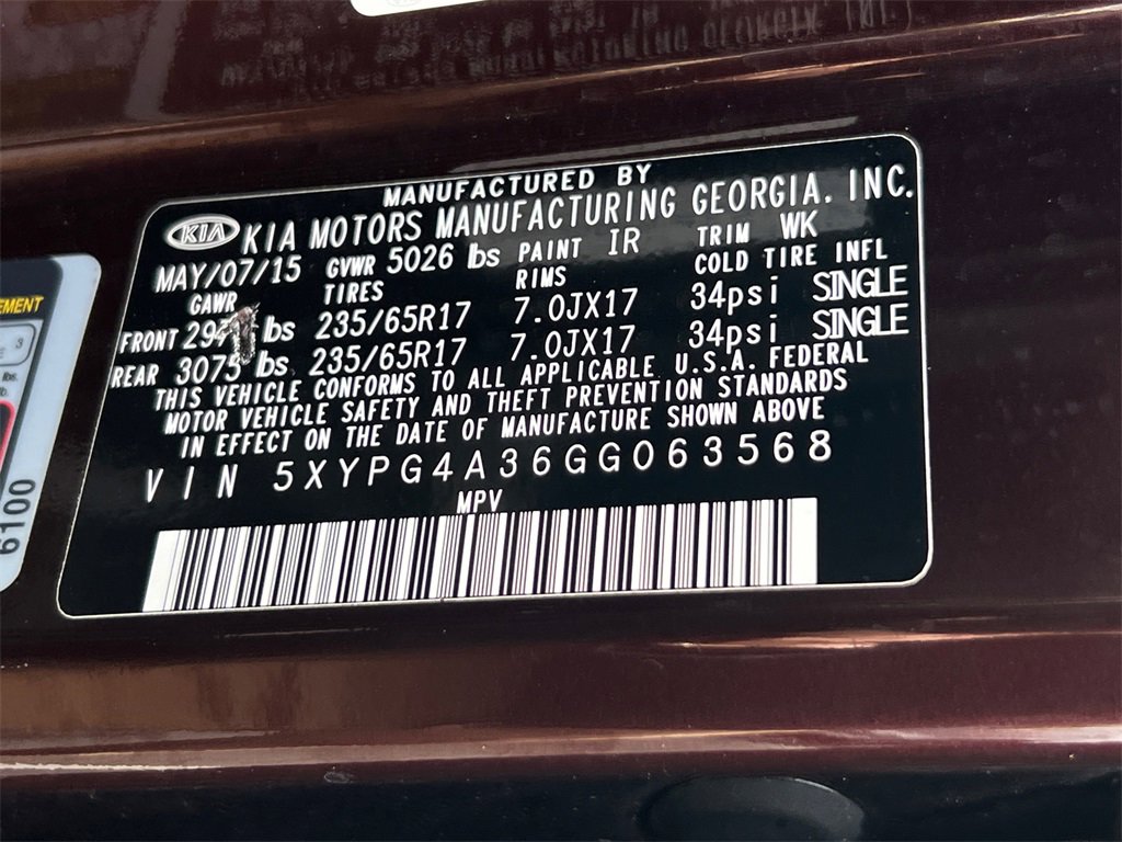 Used 2016 Kia Sorento LX image 31