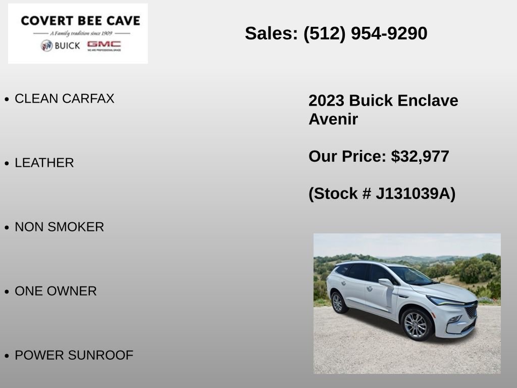 Used 2023 Buick Enclave Avenir w/ Avenir Technology Package FWD image 6