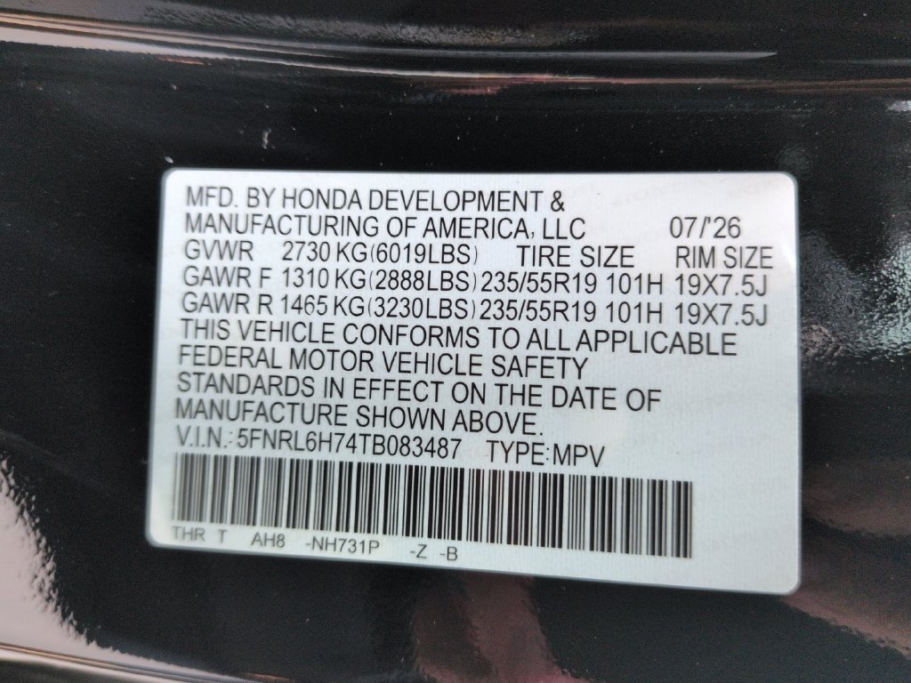 New 2026 Honda Odyssey Sport-L image 32