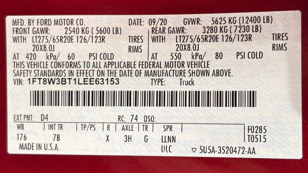 Used 2020 Ford F350 4x4 Crew Cab Super Duty image 52