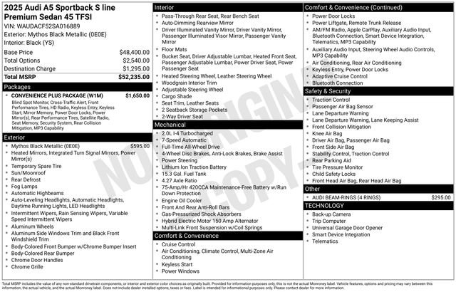 Used 2025 Audi A5 2.0T Premium Plus w/ Convenience Plus Package video 2