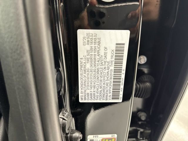 New 2026 Honda Ridgeline Black Edition image 36