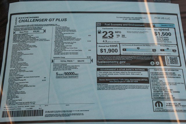 Used 2023 Dodge Challenger GT w/ Plus Package image 36