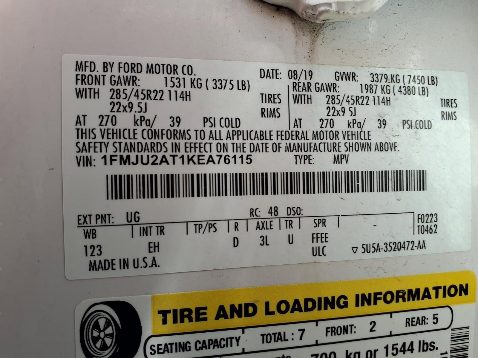 Used 2019 Ford Expedition Limited w/ Equipment Group 303A AWD/4WD image 23