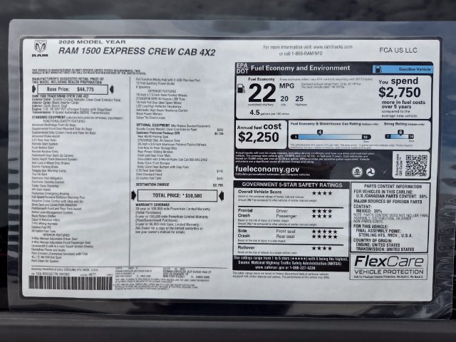 New 2026 RAM 1500 Express RWD image 3
