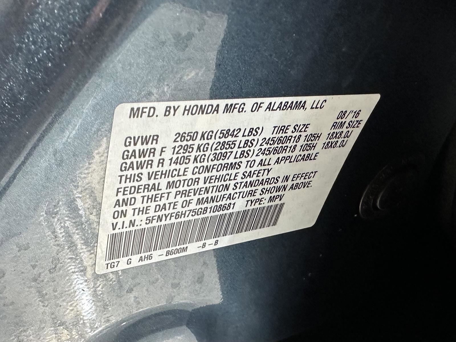 Used 2016 Honda Pilot EX-L image 15