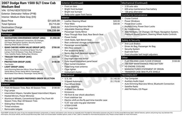 Used 2007 Dodge Ram 1500 Truck SLT w/ Navigation Convenience Group AWD/4WD image 27
