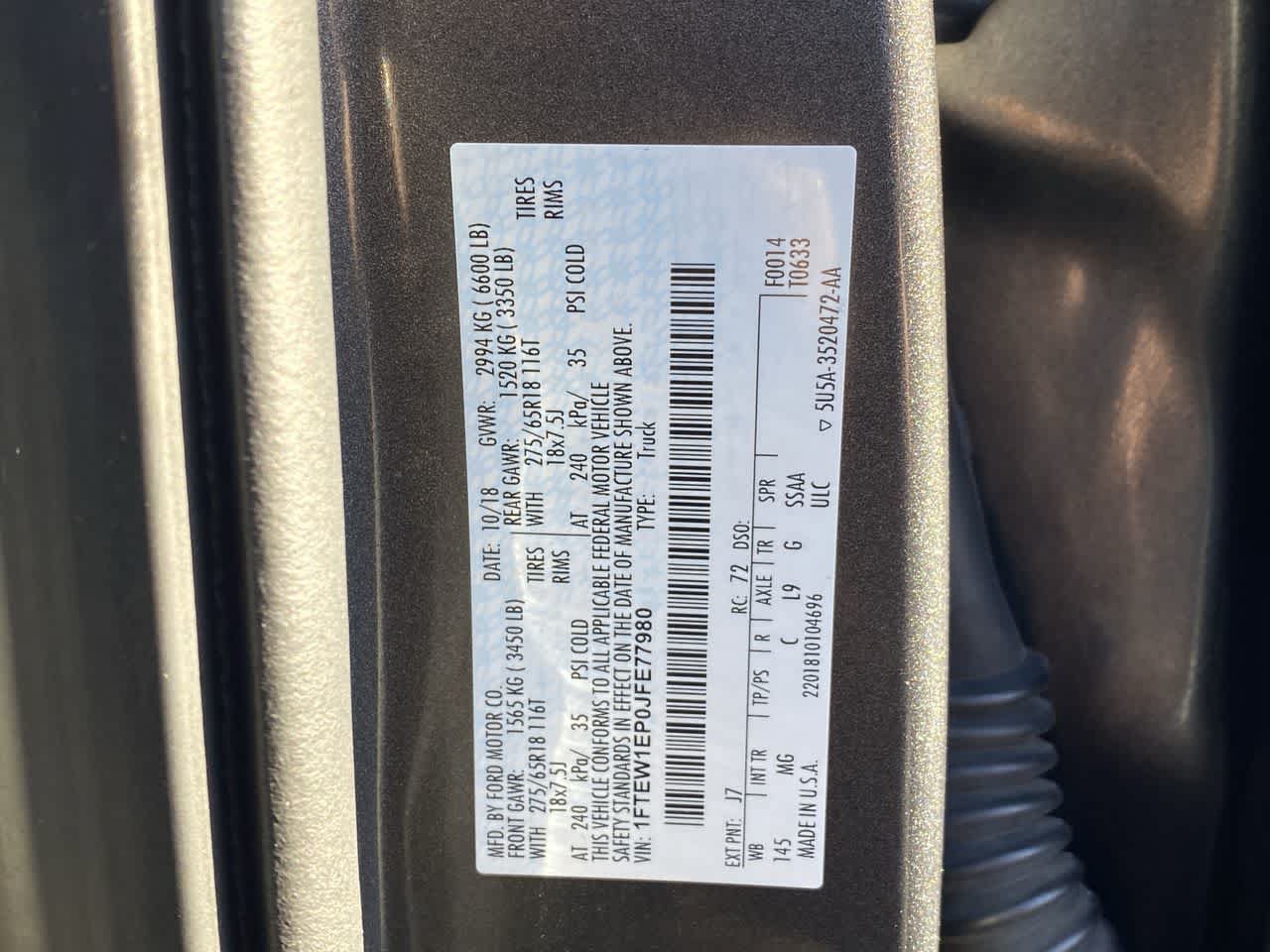 Used 2018 Ford F150 XLT w/ Equipment Group 302A Luxury AWD/4WD image 28