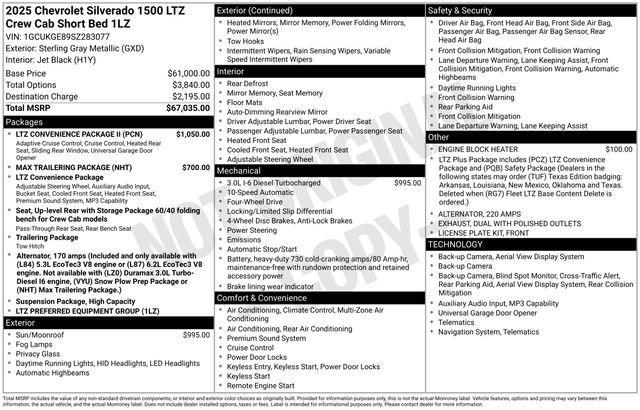Certified 2025 Chevrolet Silverado 1500 LTZ w/ LTZ Convenience Package II AWD/4WD image 17