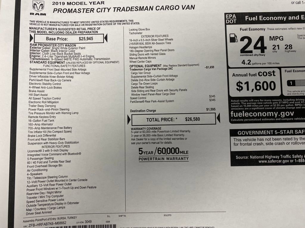Used 2019 RAM ProMaster City Tradesman image 28