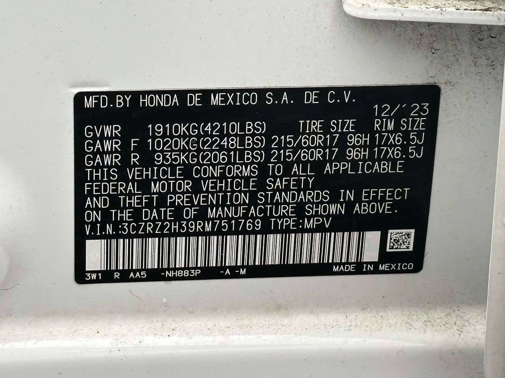 Certified 2024 Honda HR-V LX image 14