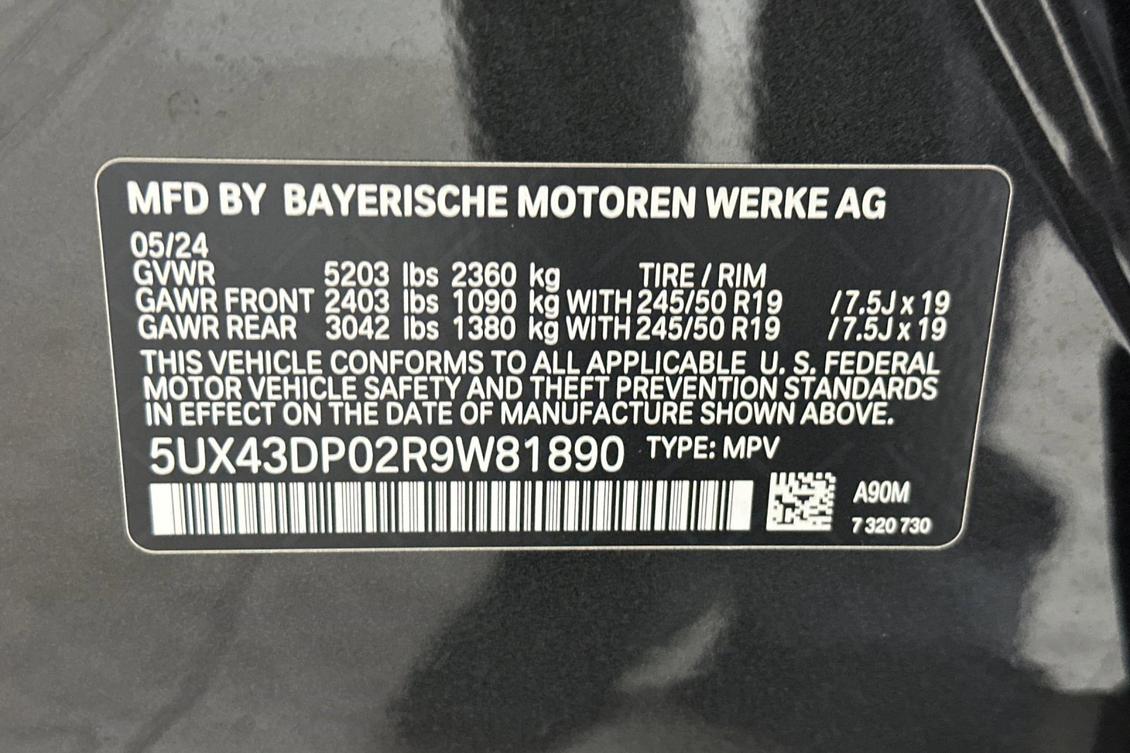 Certified 2024 BMW X3 sDrive30i w/ Convenience Package RWD image 20