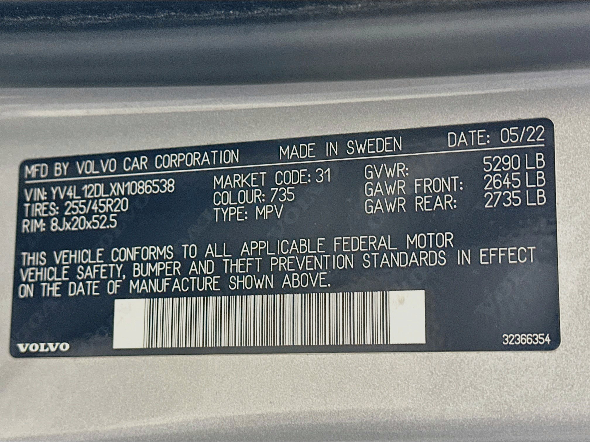 Used 2022 Volvo XC60 B5 Inscription w/ Advanced Package FWD image 12