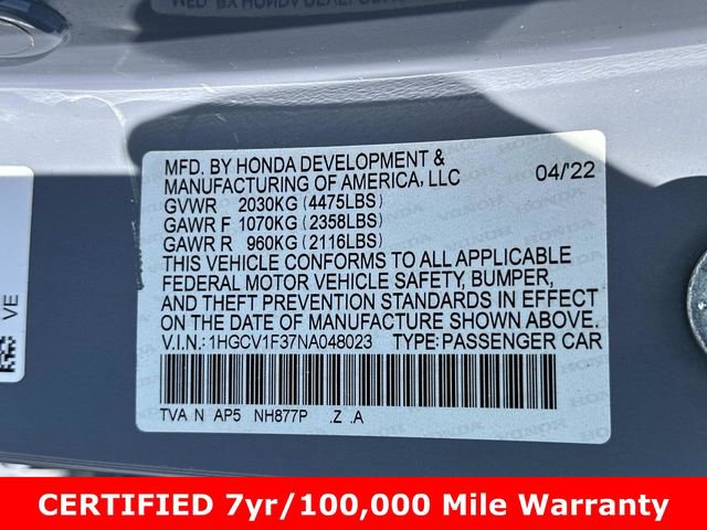 Used 2022 Honda Accord Sport image 35