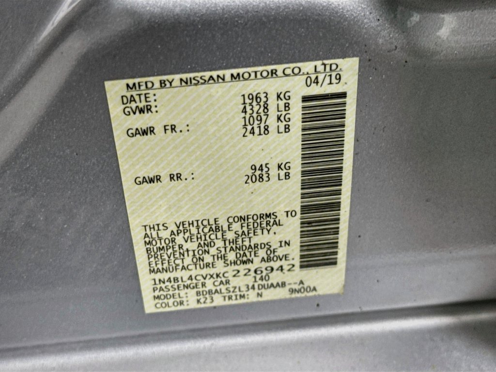 Used 2019 Nissan Altima 2.5 SR w/ SR Premium Package FWD image 32