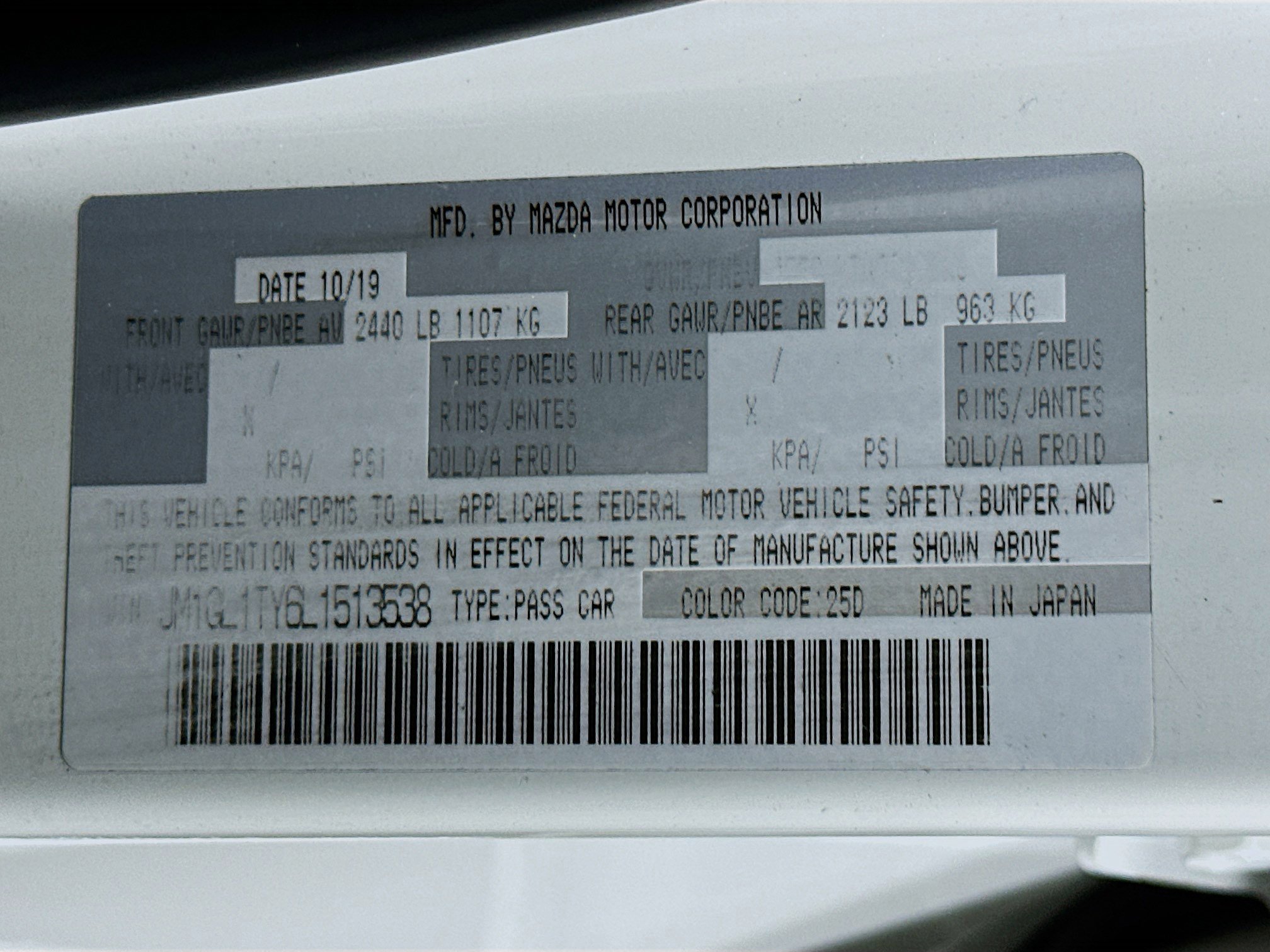 Used 2020 MAZDA MAZDA6 Grand Touring image 12