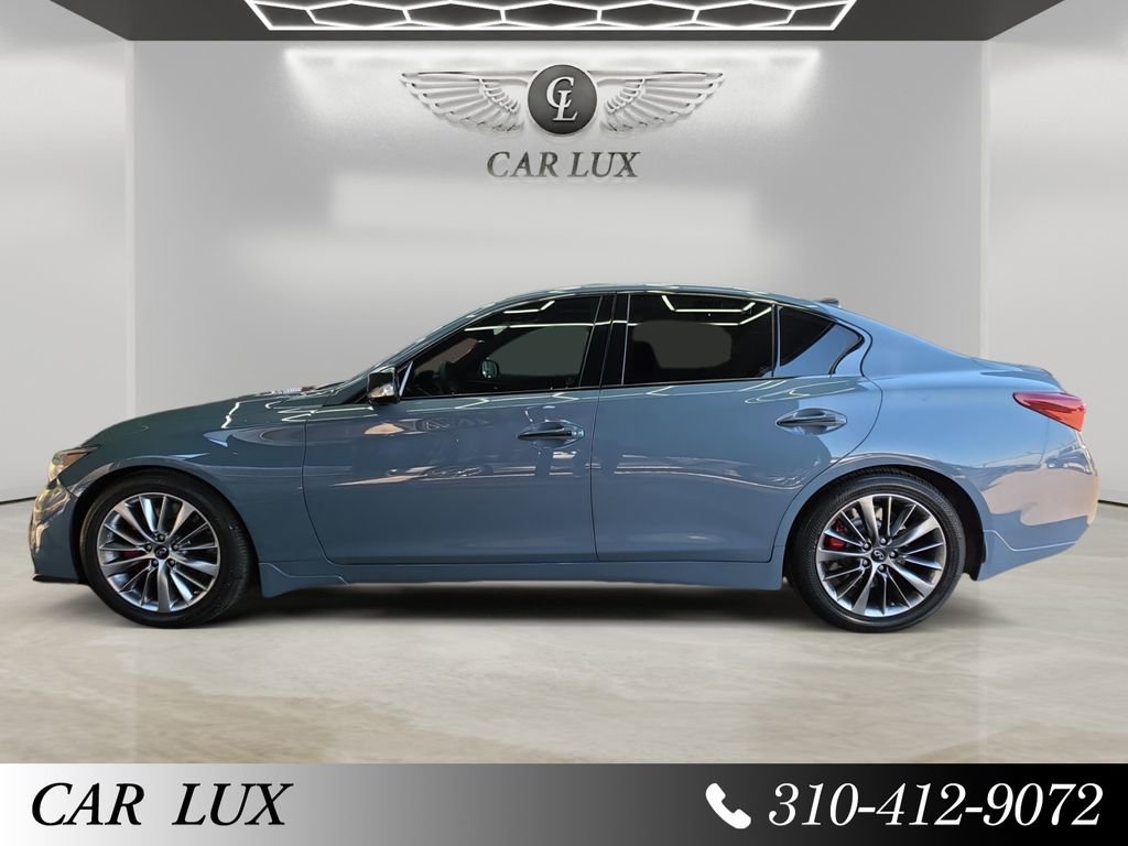 Used 2022 INFINITI Q50 Red Sport 400 w/ Carbon Fiber Package image 2