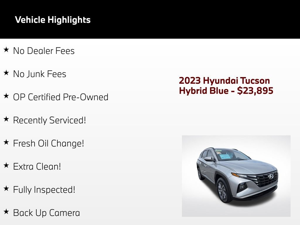 Used 2023 Hyundai Tucson Blue AWD/4WD image 50