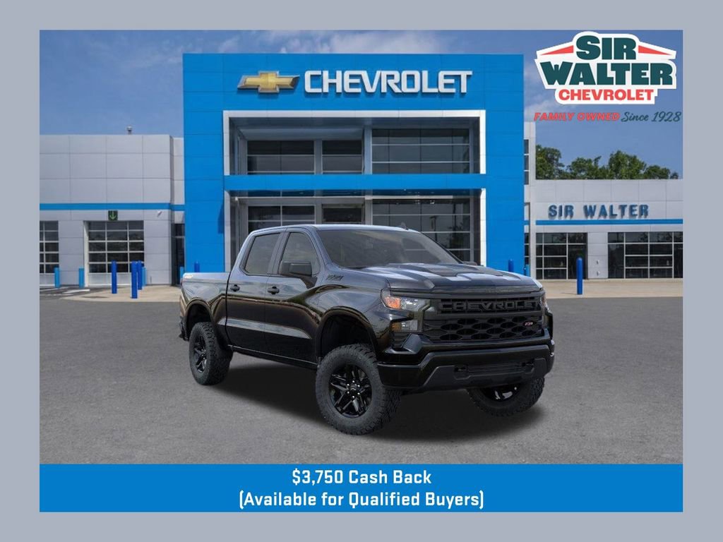 New 2026 Chevrolet Silverado 1500 Custom Trail Boss w/ Dark Appearance Package