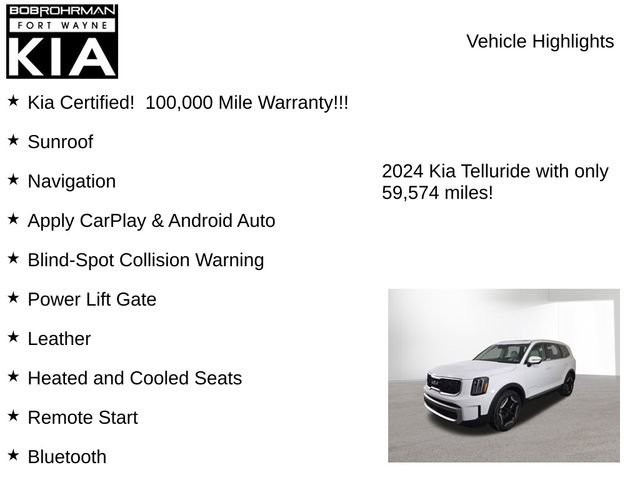 Certified 2024 Kia Telluride EX w/ EX Captain's Chair Package image 8