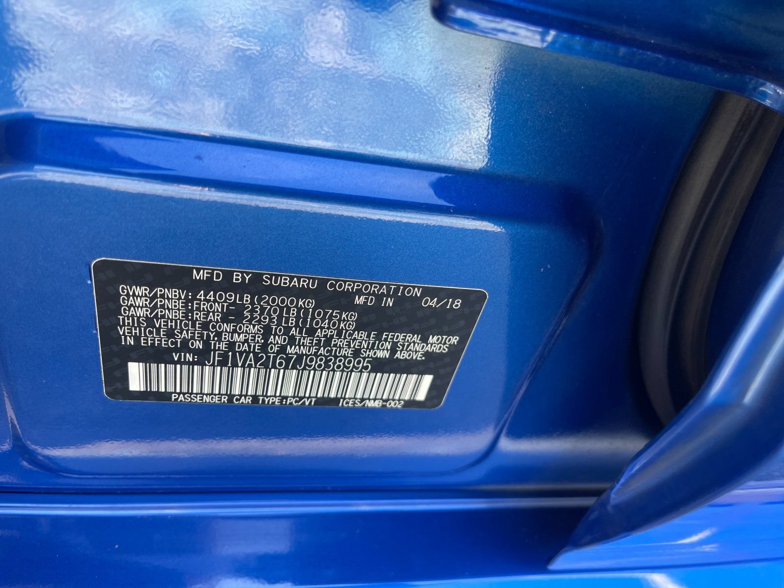 Used 2018 Subaru WRX STI Limited w/ Popular Package #3 AWD/4WD image 32