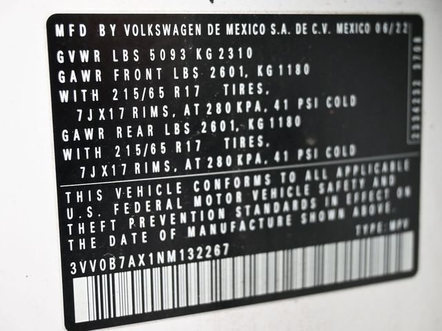 Used 2022 Volkswagen Tiguan S AWD/4WD image 8