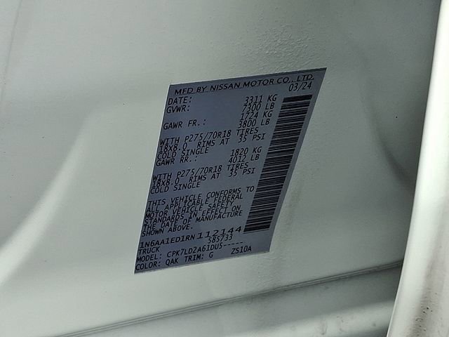 Used 2024 Nissan Titan PRO-4X w/ Off Road Protection Package image 26