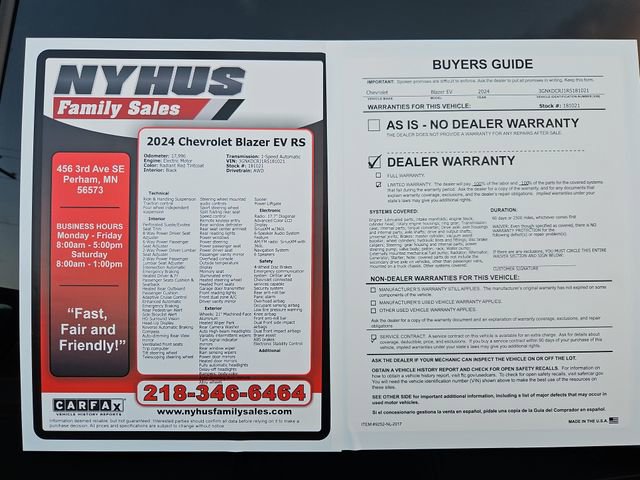 Used 2024 Chevrolet Blazer EV RS image 60