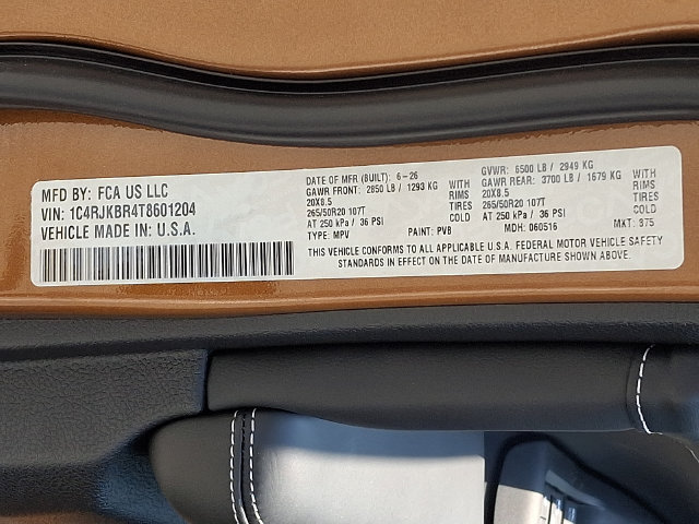 New 2026 Jeep Grand Cherokee L Limited AWD/4WD image 17