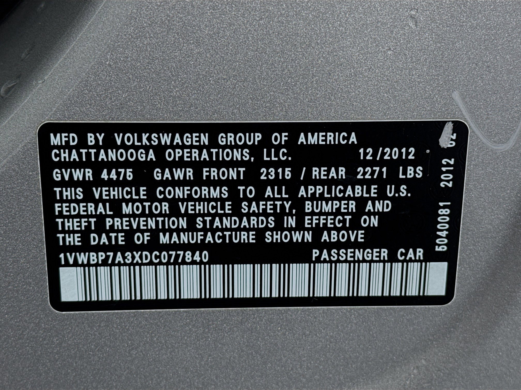 Used 2013 Volkswagen Passat 2.5 SE image 31