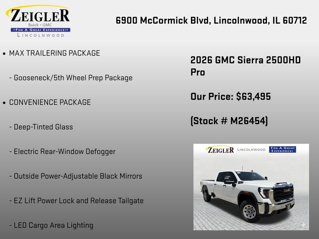 New 2026 GMC Sierra 2500 Pro w/ Max Trailering Package AWD/4WD image 6