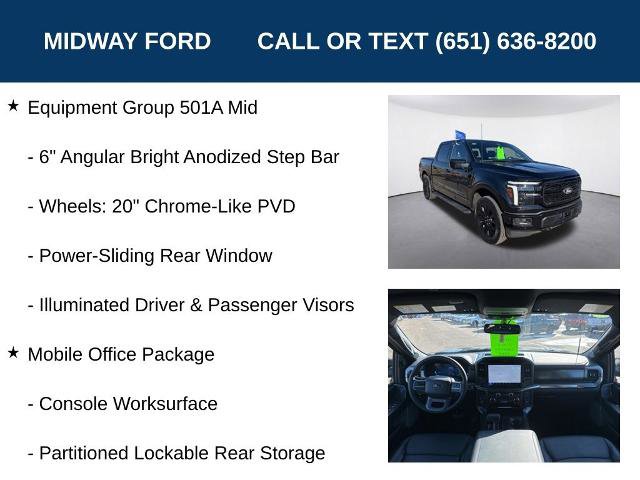 Certified 2025 Ford F150 Lariat w/ Equipment Group 501A Mid AWD/4WD image 19