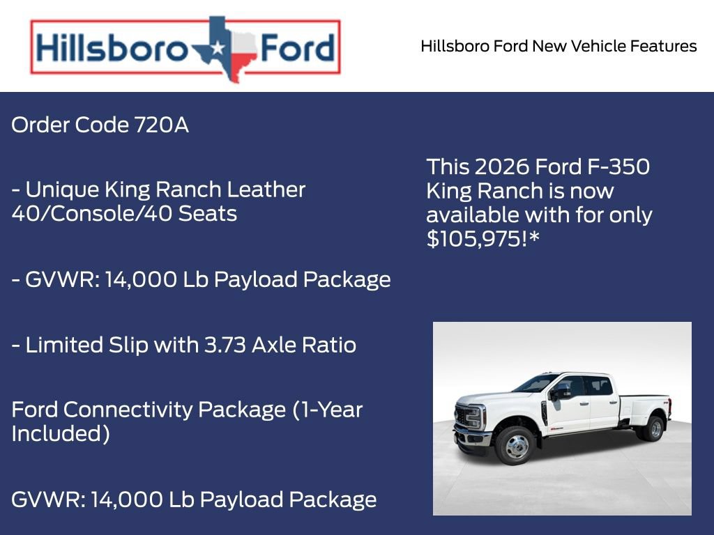New 2026 Ford F350 King Ranch w/ Chrome Package AWD/4WD image 14