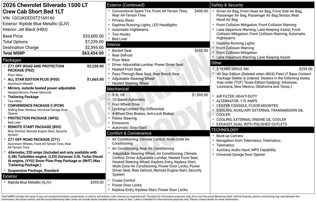 New 2026 Chevrolet Silverado 1500 LT image 34