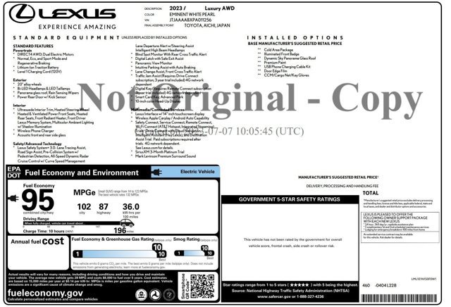 Used 2023 Lexus RZ 450e Premium w/ Accessory Package (Z1) AWD/4WD video 2