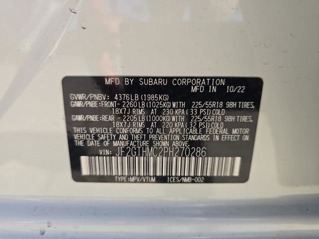 Certified 2023 Subaru Crosstrek 2.5i Limited w/ Moonroof Package AWD/4WD image 30