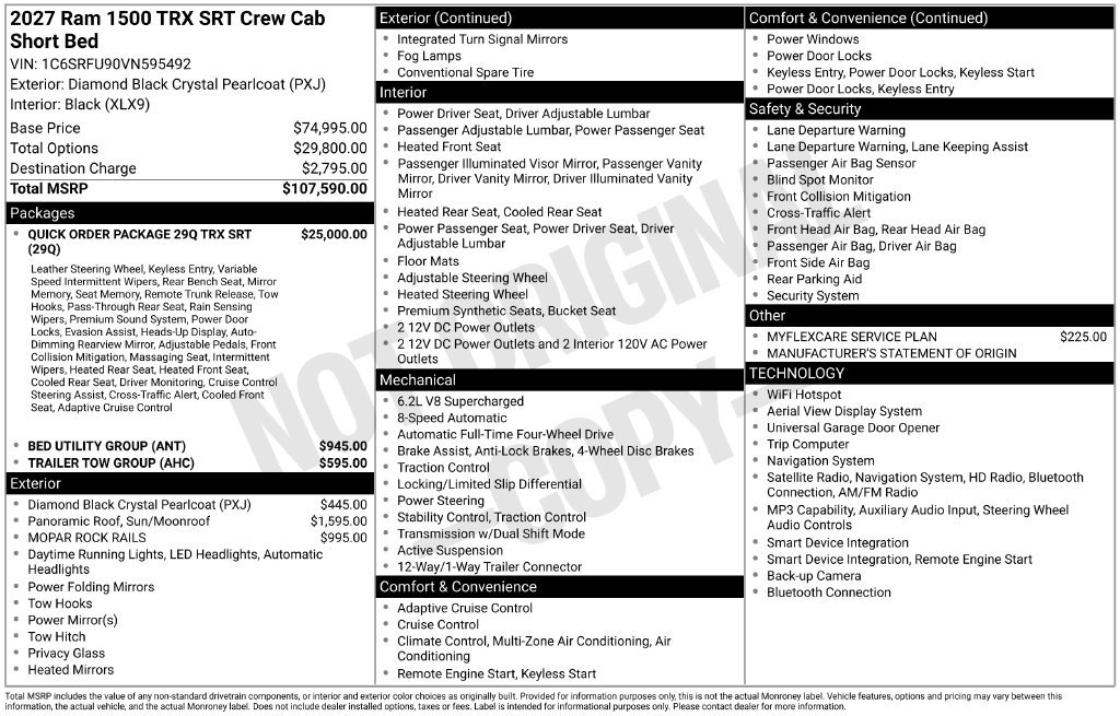New 2027 RAM 1500 4x4 Crew Cab image 43
