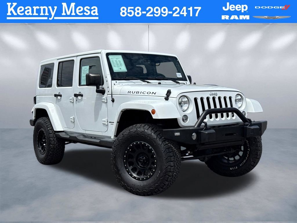 Used 2015 Jeep Wrangler Unlimited Rubicon w/ Dual Top Group AWD/4WD image 1