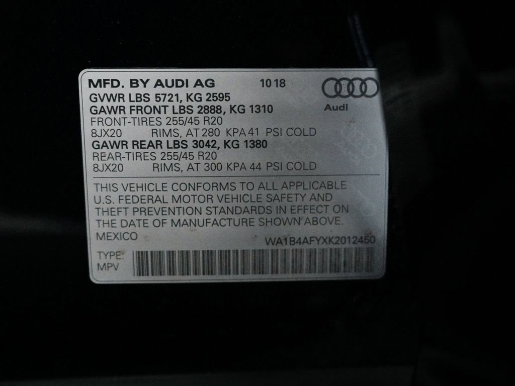 Used 2019 Audi SQ5 Premium Plus w/ Premium Plus Package image 15