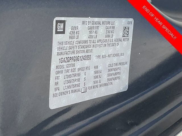 Used 2016 Chevrolet Express 3500 LT w/ LT Preferred Equipment Group image 18